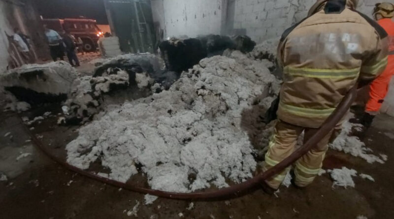 Princípio de incêndio é registrado em indústria têxtil em Guaranésia
