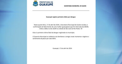 Guaxupé registra primeiro óbito por dengue