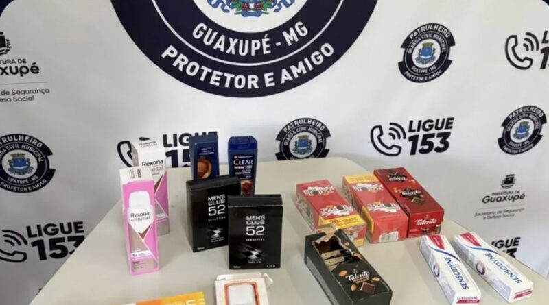 Homem é preso pela GCM após furtar vários comércios em Guaxupé