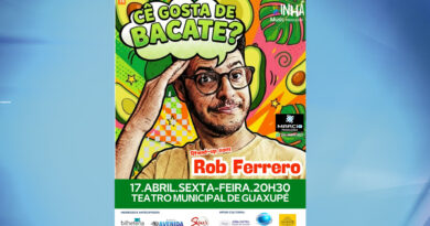 Guaxupé recebe stand up “Cê Gosta de Bacate?” com Rob Ferrero
