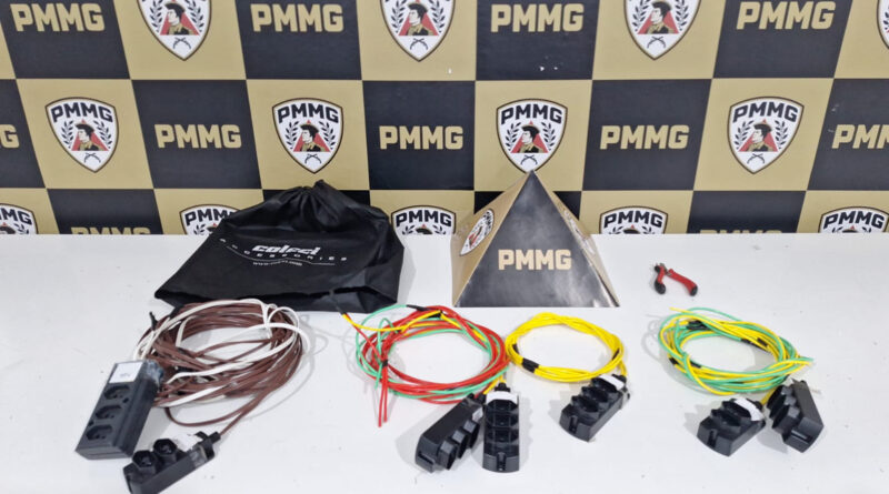 Homem é preso com materiais furtados durante patrulhamento em Guaxupé