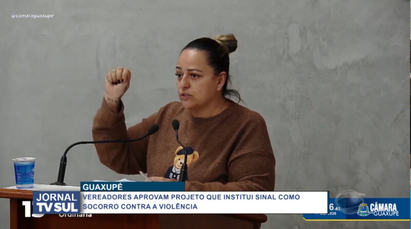 Vereadores aprovam projeto que institui sinal como socorro contra a violência