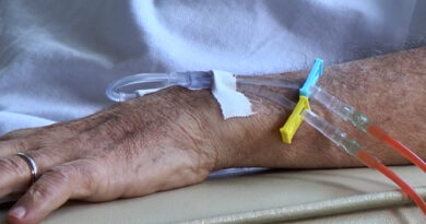 Cancer de garganta e pescoço.