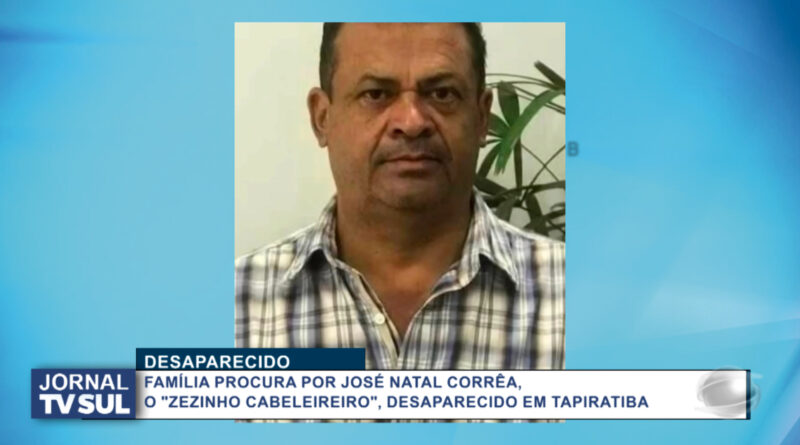 Família procura por homem desaparecido em Tapiratiba