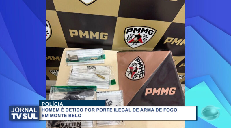 Homem é detido por porte ilegal de arma de fogo em Monte Belo