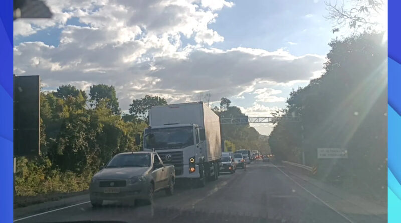 Obras na rodovia entre Muzambinho e Monte Belo