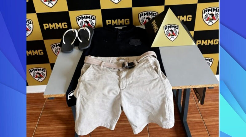 Roupas usadas em arrombamento ajudam PM a prender suspeito em Guaranésia